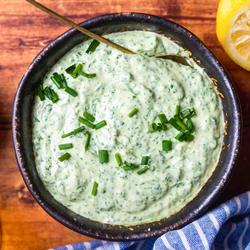 Avocado and Grilled Corn Salad with Green Goddess Dressing | Punchfork