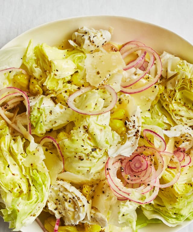 Iceberg Salad with Italian Dressing