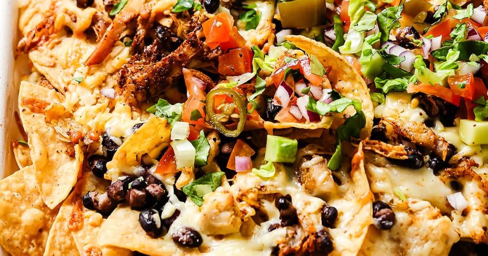 Rotisserie Chicken Nachos - Quick, Cheesy & Crowd-Pleasing | Punchfork