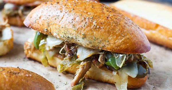 Chicken Philly Cheesesteaks | Punchfork