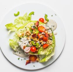 Crunchy Iceberg Salad with Creamy Blue Cheese | Punchfork