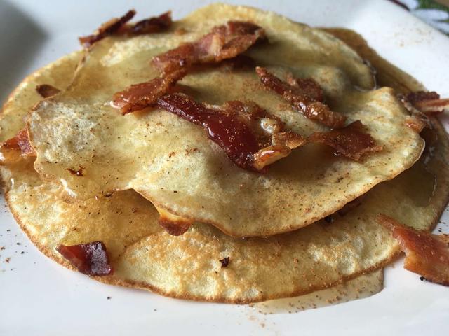 Maple Bacon Crepe Stack | Punchfork