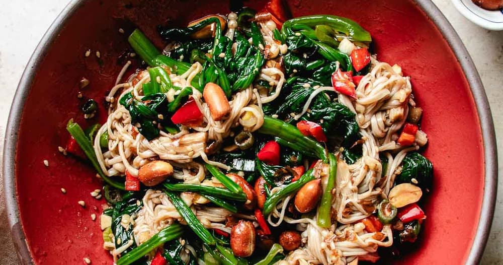 Enoki Mushroom Salad