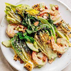Avocado and Grilled Corn Salad with Green Goddess Dressing | Punchfork