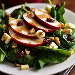 Fall Harvest Salad with Maple Tahini Dressing | Punchfork