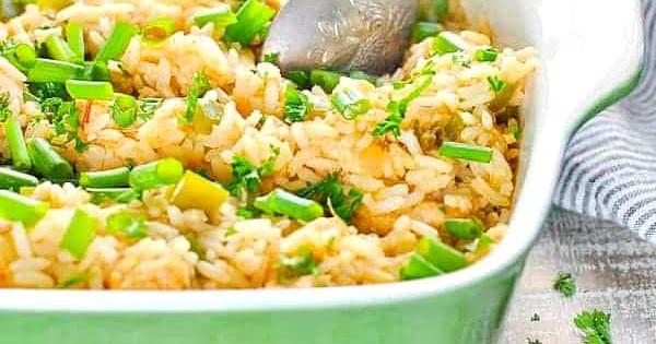 Dumpy Rice Dirty Rice with Chicken (Dump-and-Bake) | Punchfork