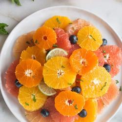 pioneer woman fruit salad with orange vanilla dressing Pioneer Woman's adapted fruit salad recipe