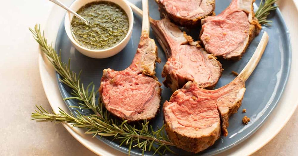 Michelin Frenched Rabbit Rack Frenched Lamb Rack with Mint Sauce | Punchfork