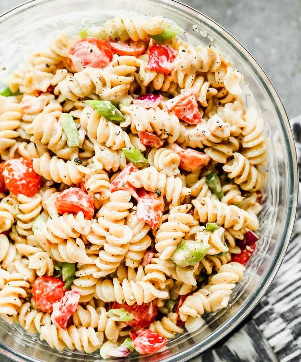 The Best Creamy Pasta Salad | Punchfork