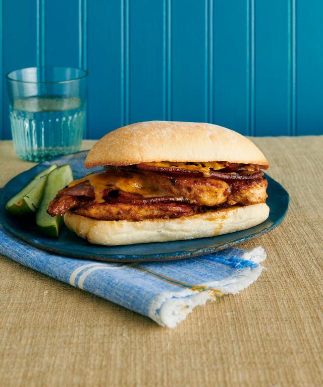 Grilled Chicken Sandwich with Hot Honey and Bacon | Punchfork