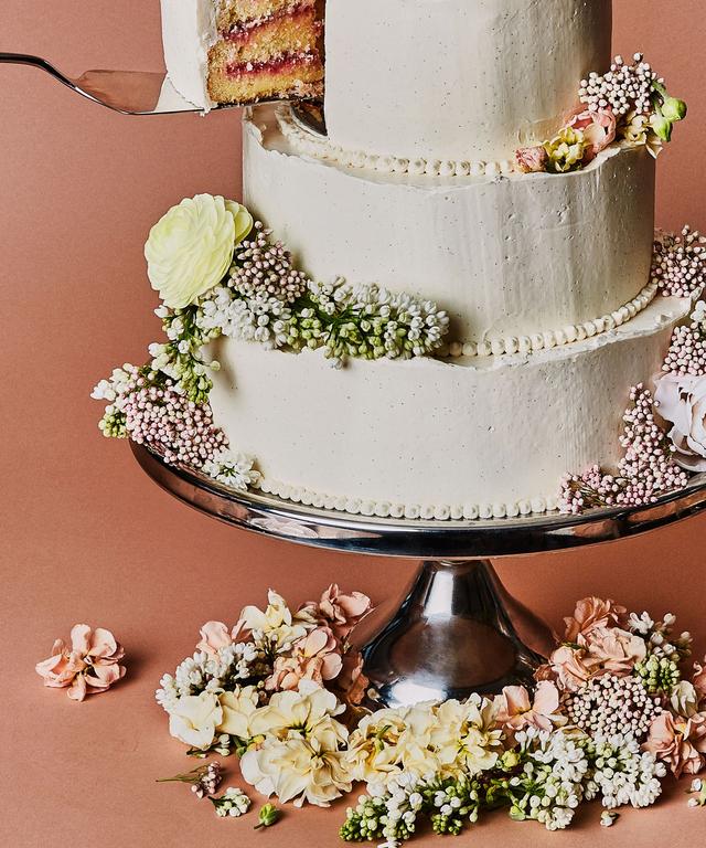 Lemon and Raspberry Wedding Cake | Punchfork