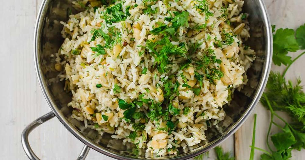 Pistachio Rice Lemon Rice Pilaf with Dill and Pistachios | Punchfork