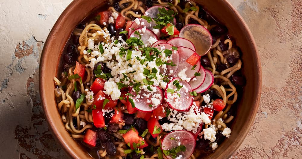 Frijoles De La Olla Ramen (Mexican Stewed Beans)