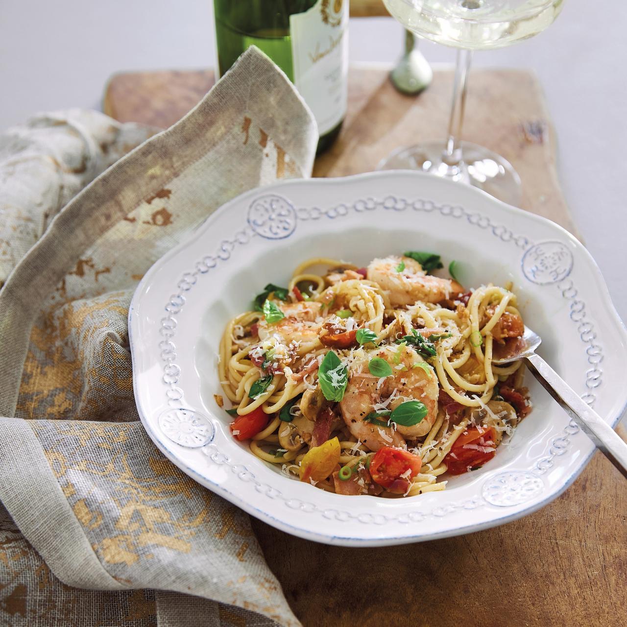 Lisa Vanderpump’s Shrimp Pasta | Punchfork