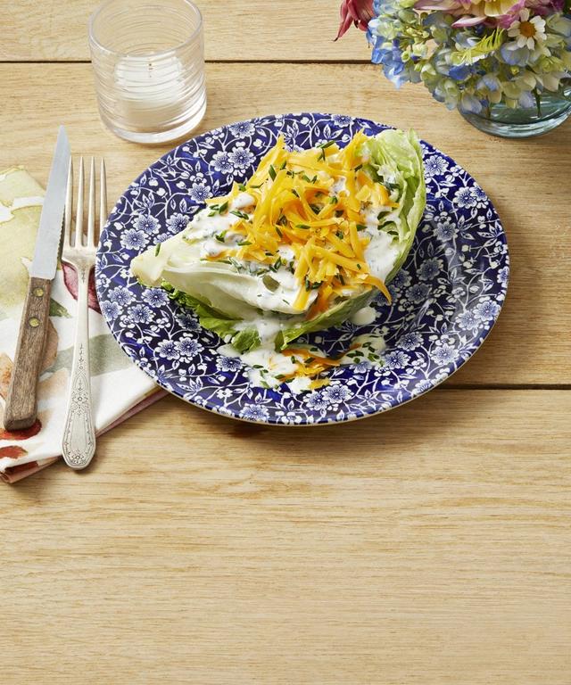 blue cheese dressing recipe pioneer woman Wedge Salad with Buttermilk Ranch Pre-Owned Baby Girl Blue Princess Style:02480